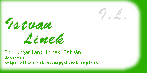 istvan linek business card
